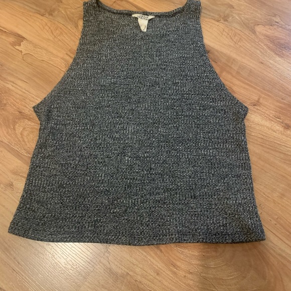 Grey L knit muscle tank - Picture 2 of 3